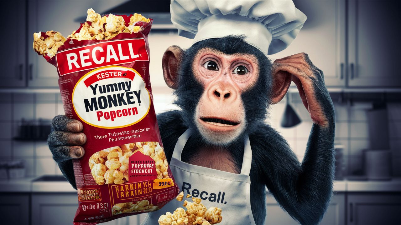 What is kester yummy monkey popcorn recall